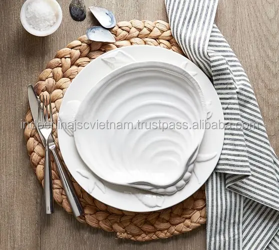 Hand woven straw mat/ natural water hyacinth placemat wholesale
