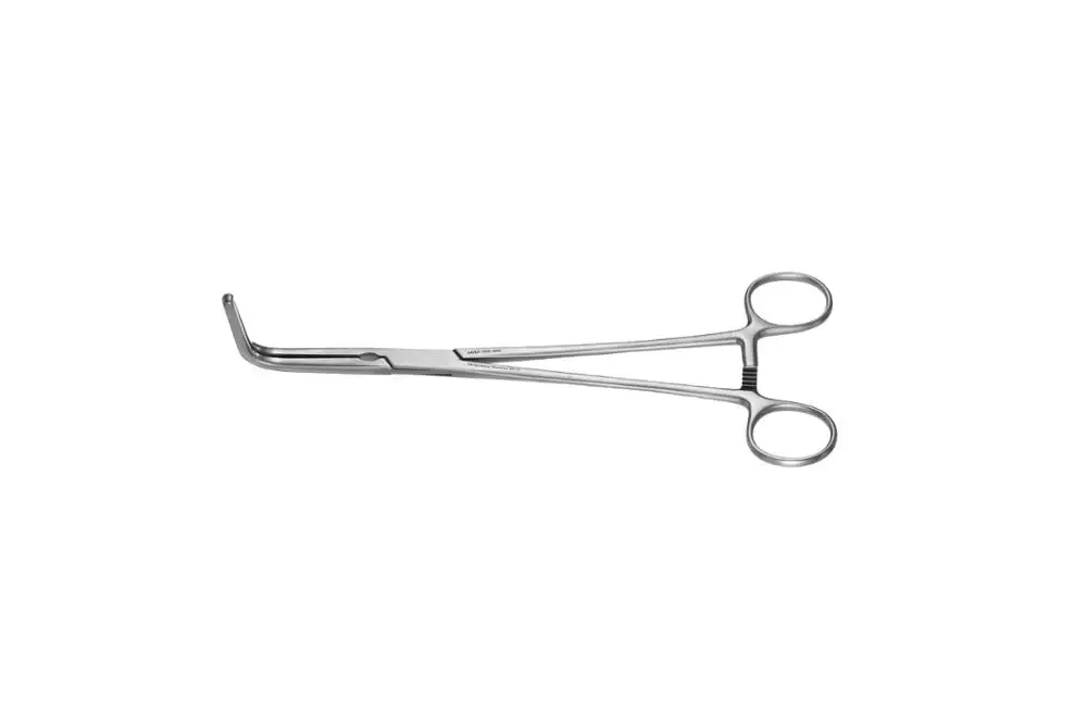 Sarot Bronchus clamp and forceps curved teeth left and right 23cm High Quality Mahersi