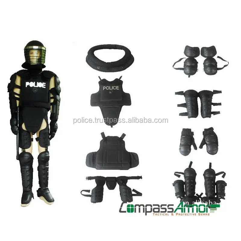 
Full body police anti riot suit & body armor Military Tactical Gear 