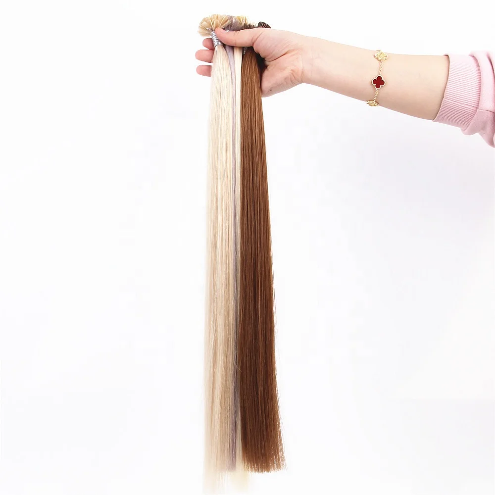 I Tip Virgin Hair Extensions Wholesale Double Drawn Italian Keratin Prebonded Virgin Human Hair I Tips