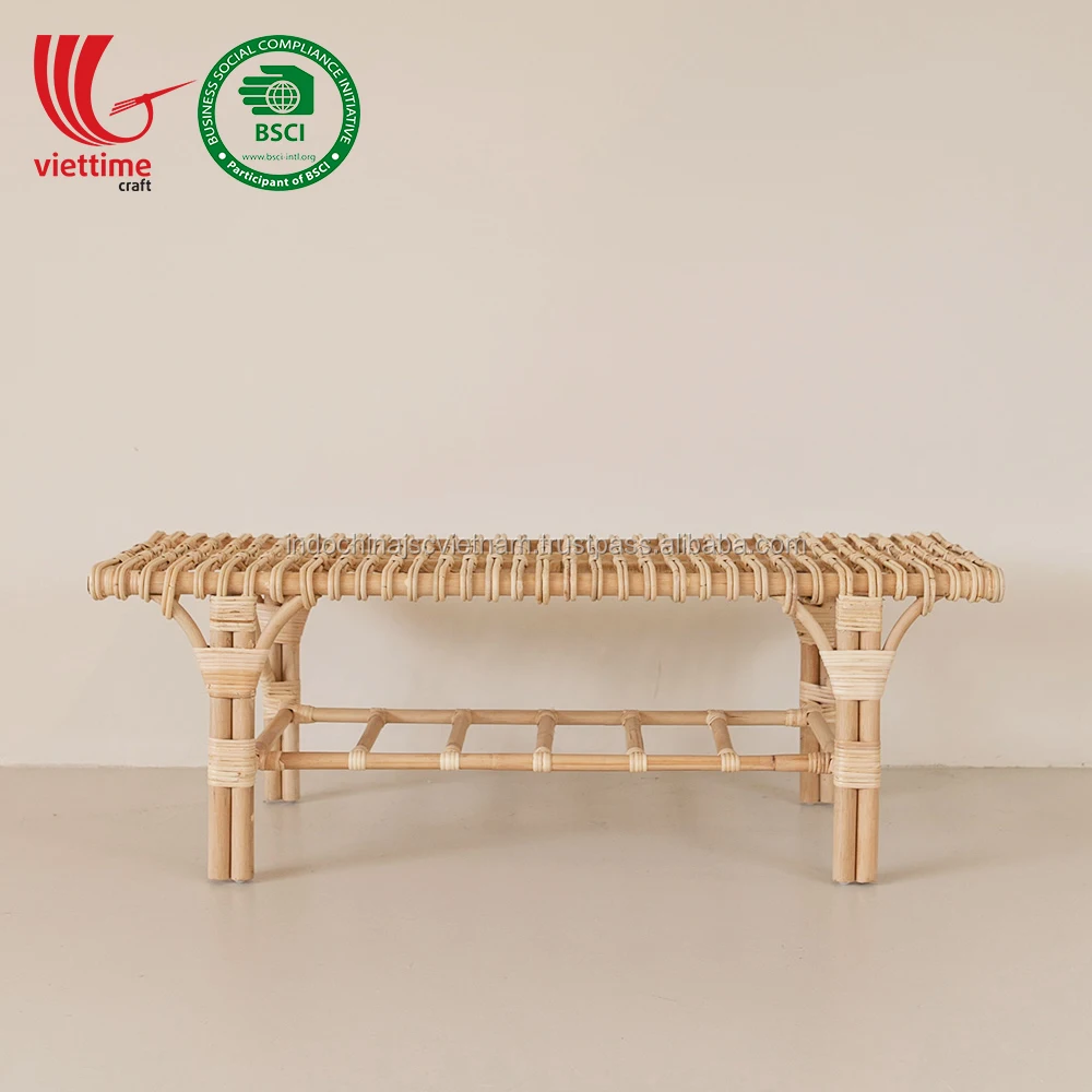 Classic Styled Rattan Bench Chair/ Rattan Bench Chair wholesale