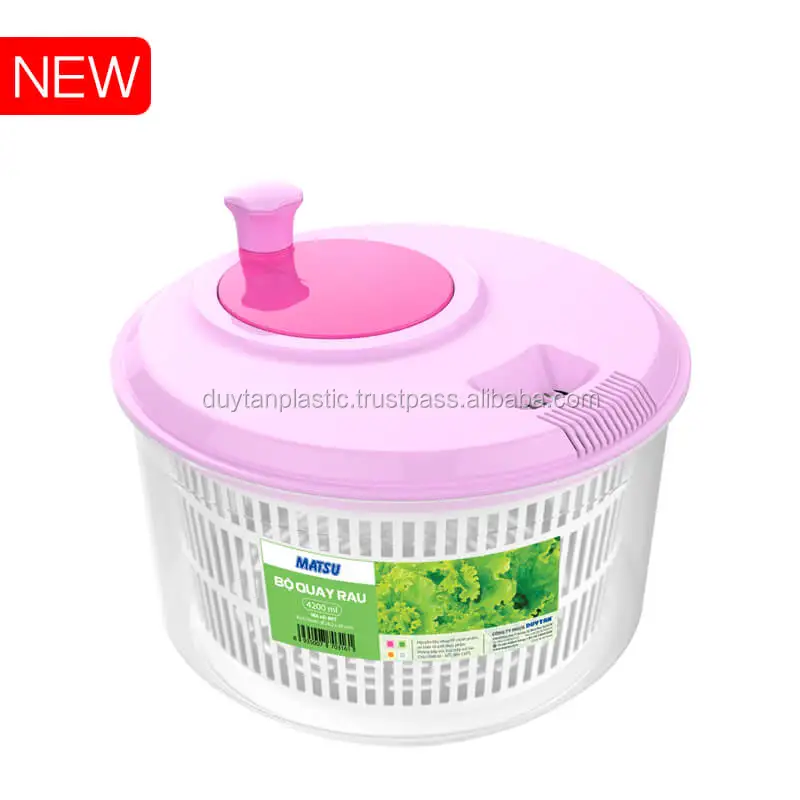 Salad spinner and vegetable chopper - Plastic round basket 807 - Duy Tan Plastics Vietnam
