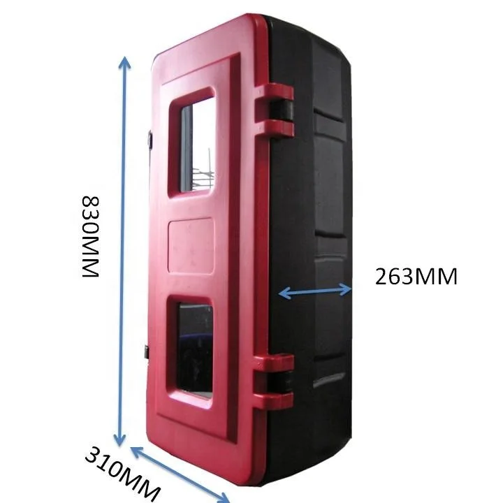 9kg -12kg plastic Fire extinguisher box big space fire cabinet