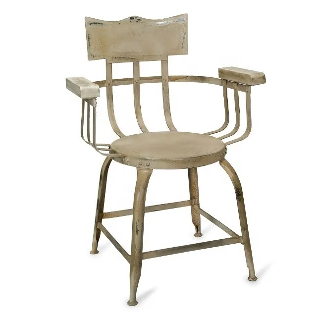 
 Старинный железный стул В индустриальном стиле разных цветов  