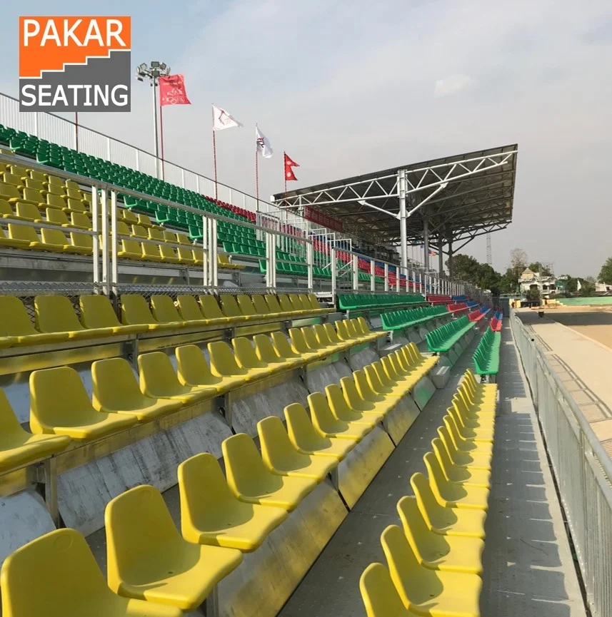 hot-galvanized structure scaffolding grandstand seating aluminum seating sports field elevated aluminum bleachers