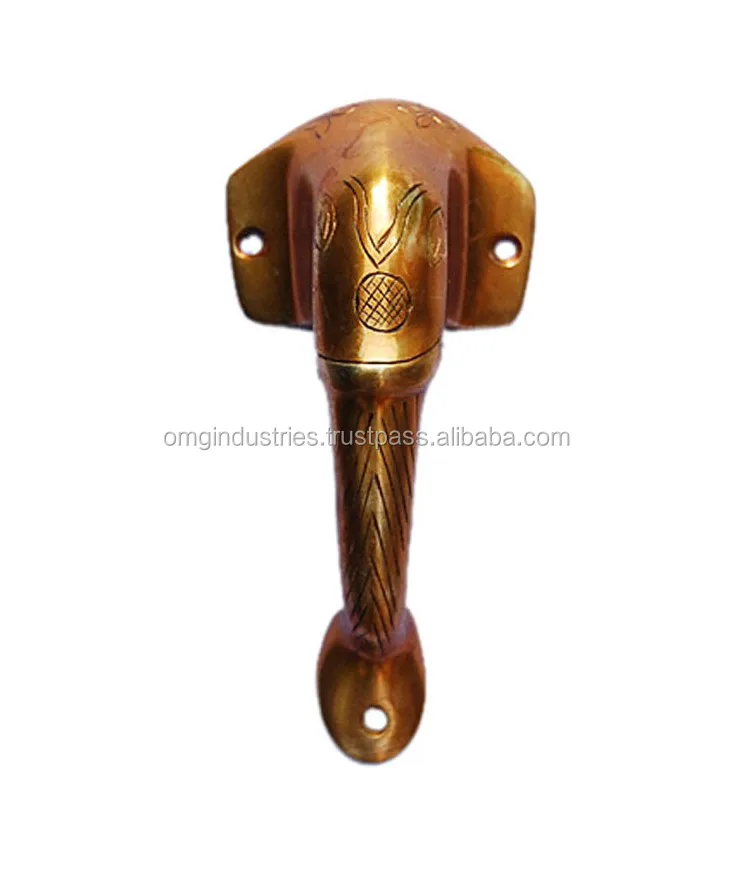omg industries brass Elephant Head Door Handle top sale animal head handle