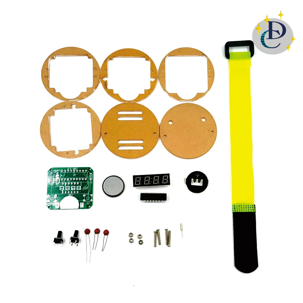 Self assembly electronics DIY LED watch kit