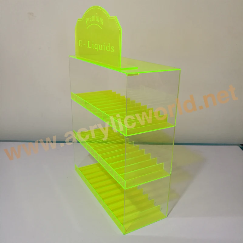LED Lighting E-liquid Juice Display Stand Pod Vape Pen Display For CBD Acrylic E cig Ego Display Stand