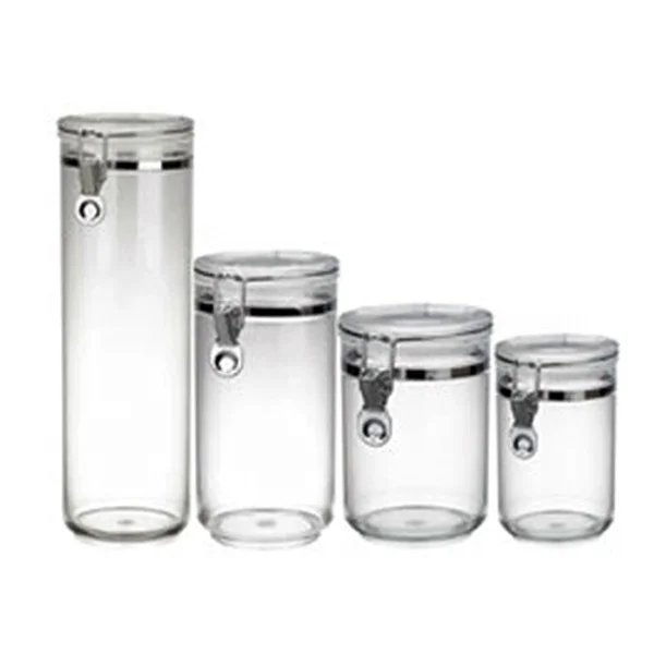 
BPA free Cheap Plastic Acrylic storage Canister 