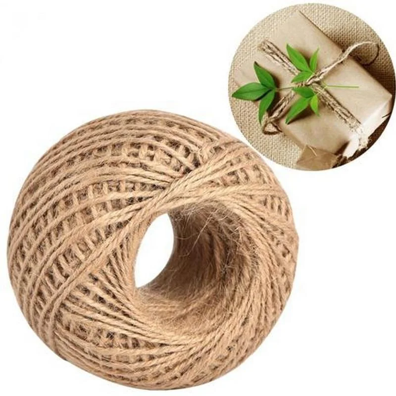 Плетеный джутовый шпагат естественного цвета
