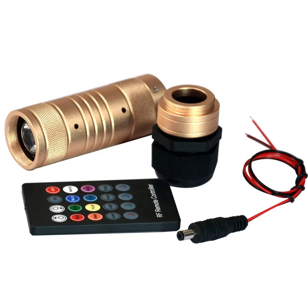 
new mini 7w 12v car fiber optic bluetooth RGB light engine with voice control 