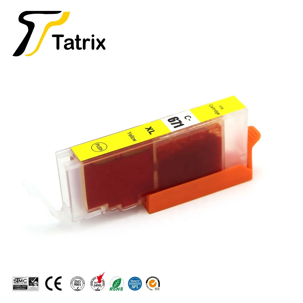 Чернильный картридж для струйных принтеров Canon PIXMA MG5766 Tatrix PGI-670XL PGI670 PGI 670 CLI-671XL CLI671 CLI 671 Premium