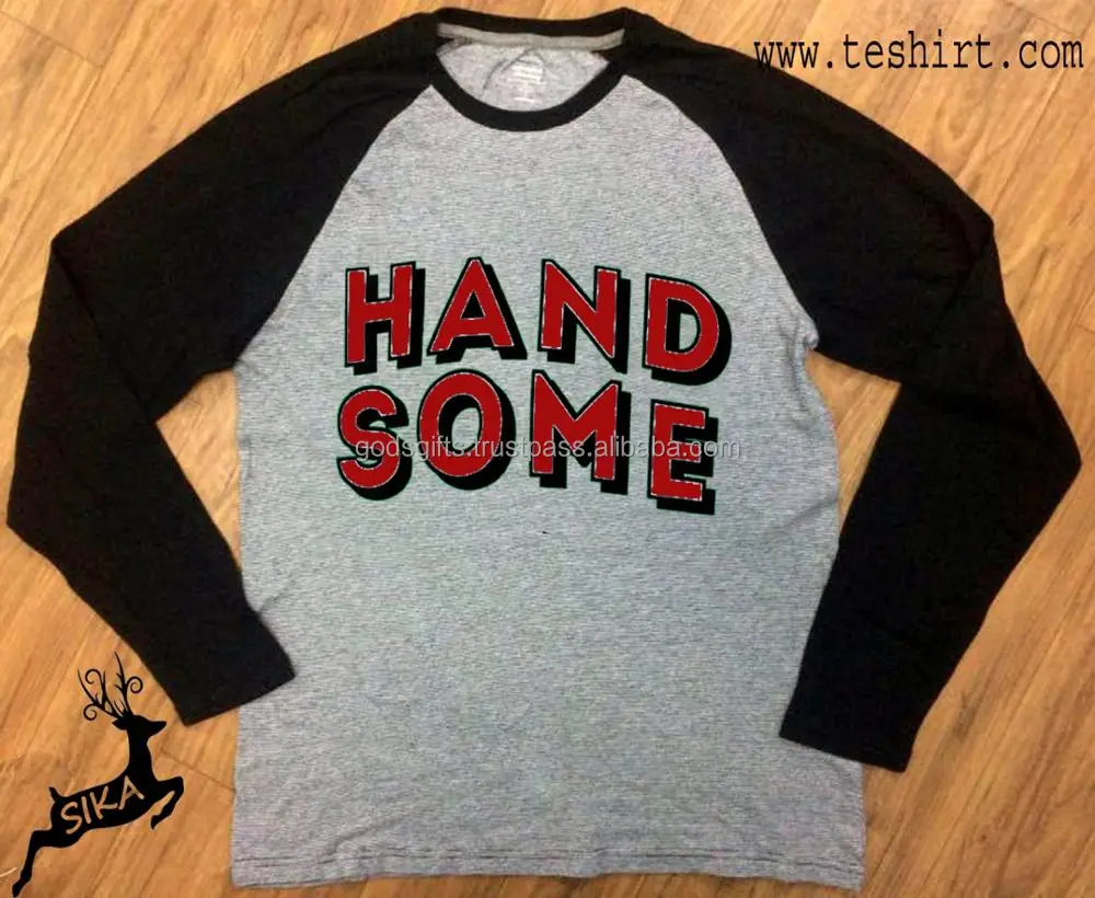 Wholesale Fashion Summer Custom Hip Hop Street T-shirt Long Sleeve Direct factory sale High quality New arrival grey long sleeve