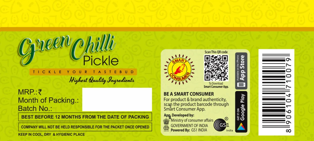
GREEN CHILLI PICKLE 5kg Super Saver Pack 