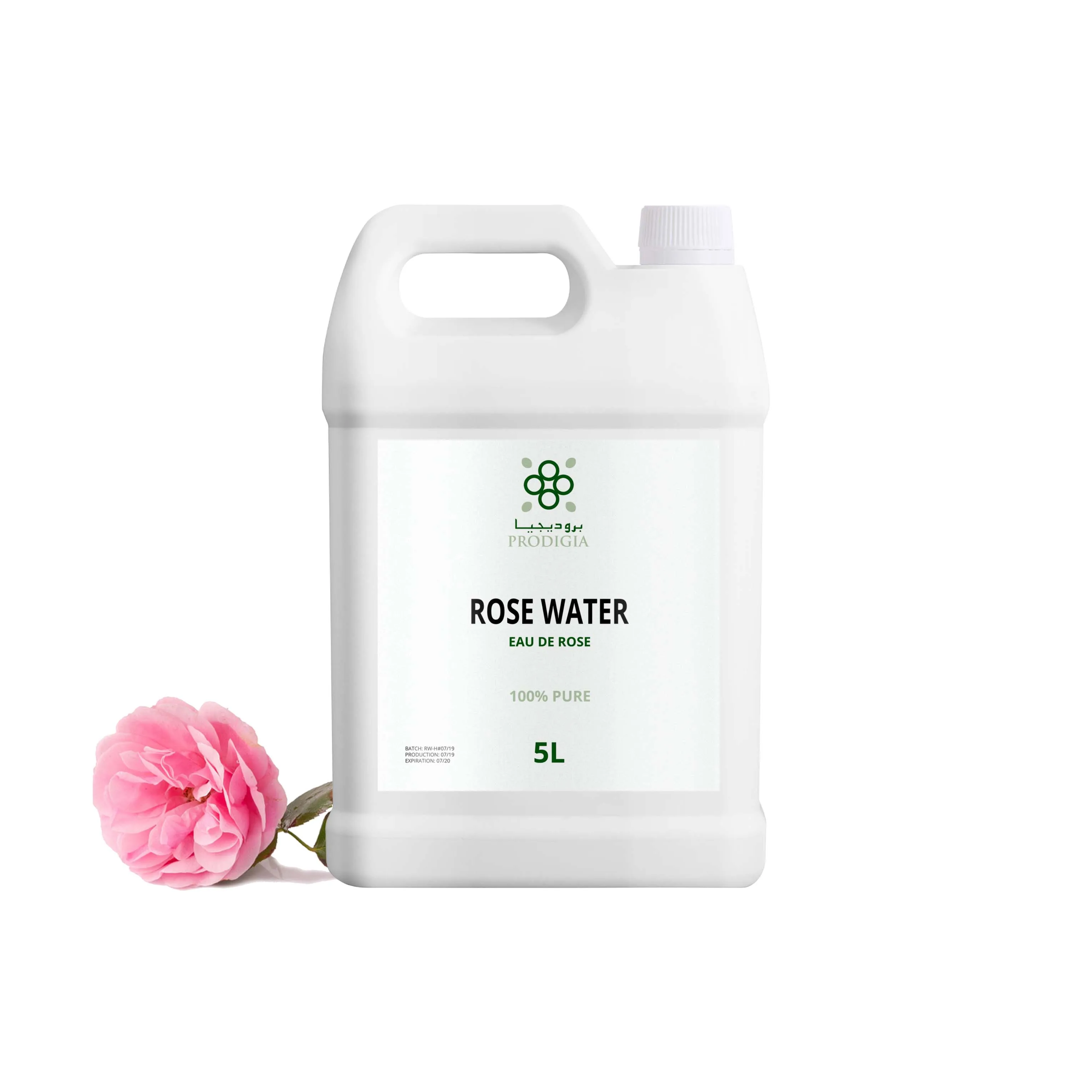 
100% Organic Moroccan Rose Water Premium Quality - Private Label 100ml Glass Bottle Gold Spray 