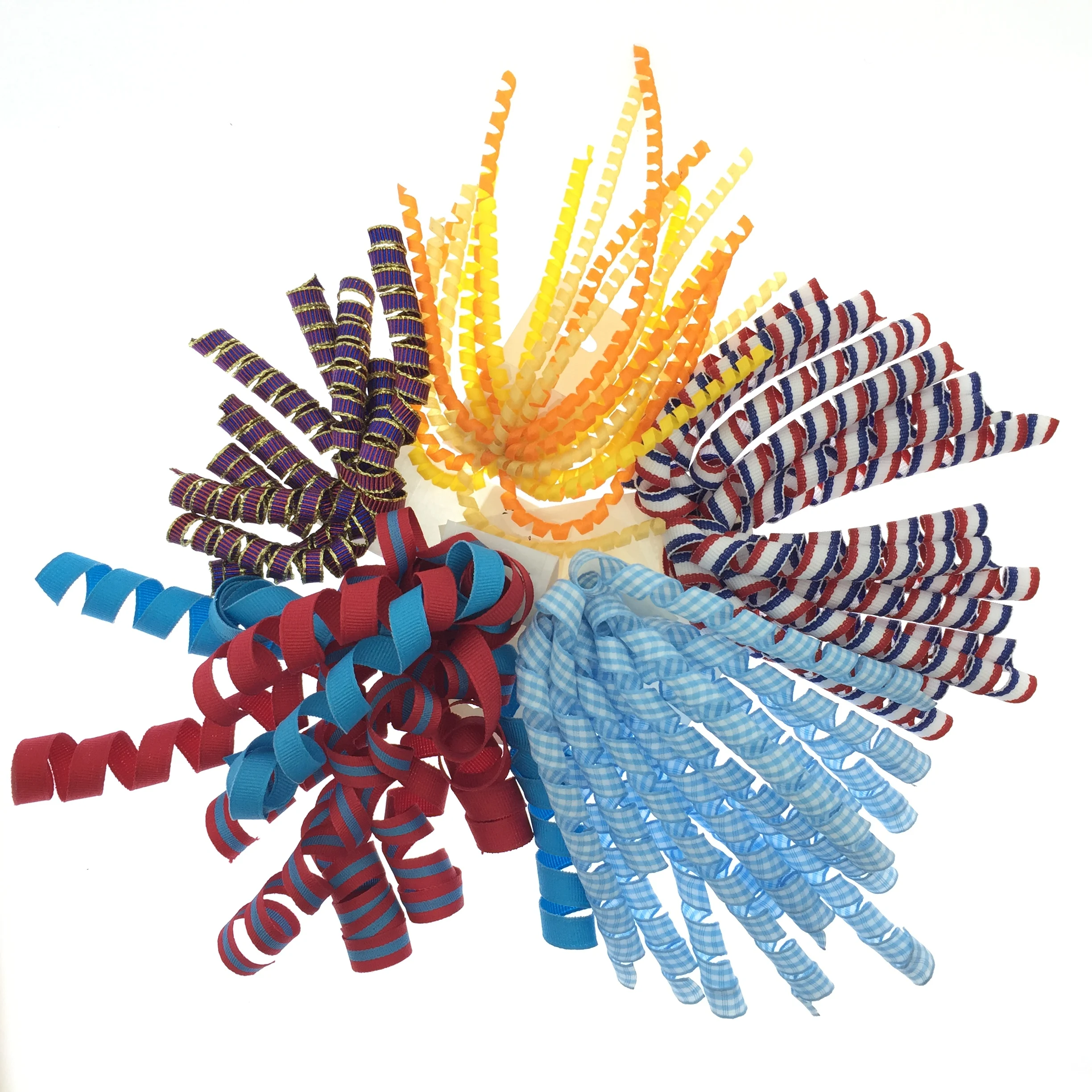 France flag 3 colors polyester grosgrain ribbon curl cascade