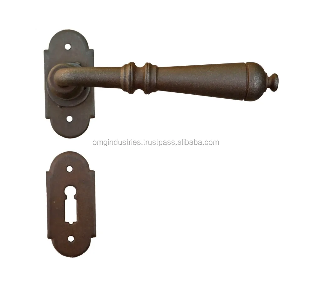 OMG Industries Cast Iron Alloy Door Handle Safety Security Door Lever Window Made Durable Brass Home Bedroom/Bathroom Interior