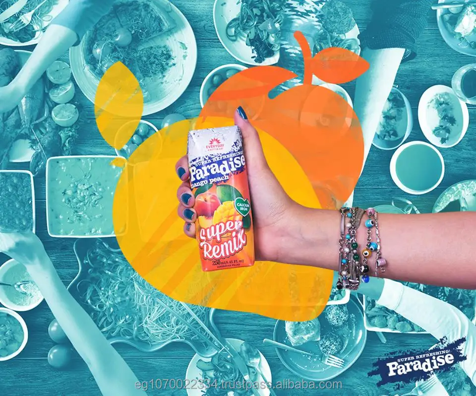 fruit juice brand name : paradise