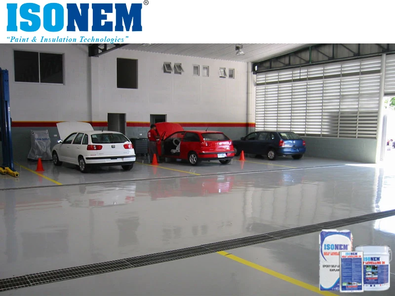 ISONEM SELF LEVELLING - 3K Solvent free based Epoxy Floor Coating for factories, warehouses, garrages, industrial plants,