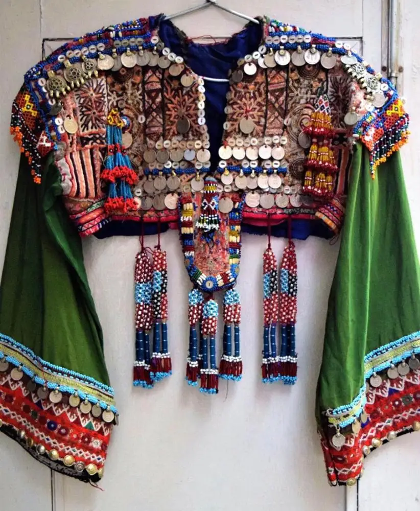 One of a Kind афгани с вышивкой в винтажном стиле; Banjara Топ