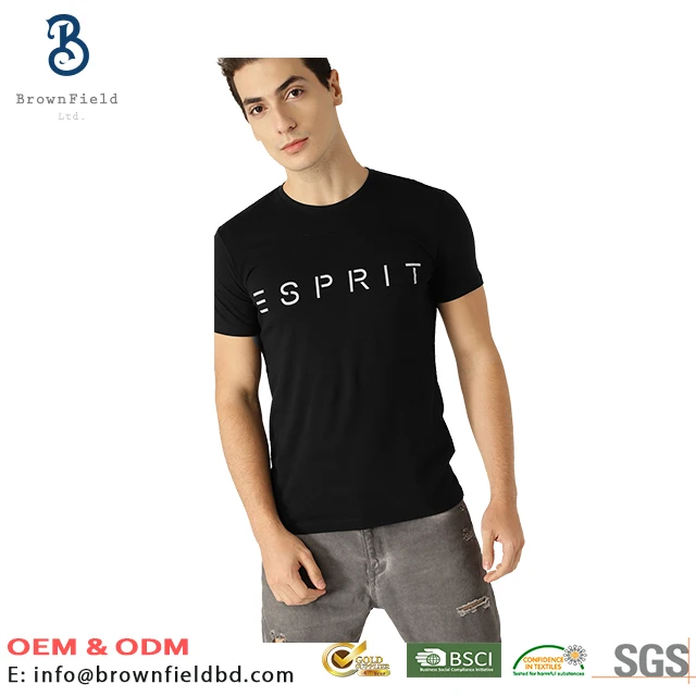 
100% Cotton Hip Hop Promotional High Quality Round Neck Silk Screen Clothing For Best Selling Customization compress T-shirt 