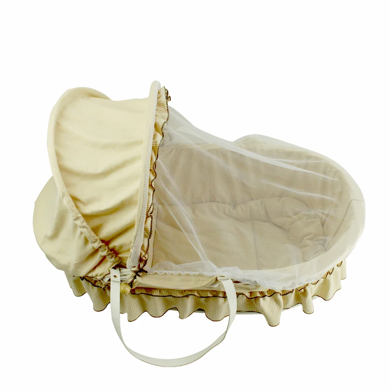 Sleeping Handmade Decorative Baby Cradle Wicker Moses Basket New Born Baby Crib+day Bed 100% Handmade Durable Mordern Willow