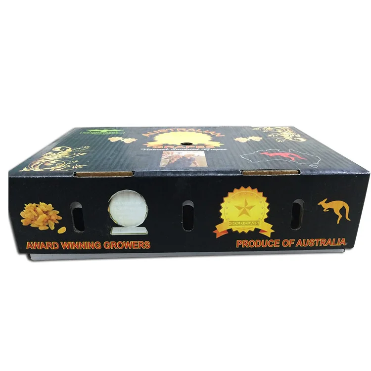 Corrugated Paper Printed Grape Fruit Packaging Boxes
