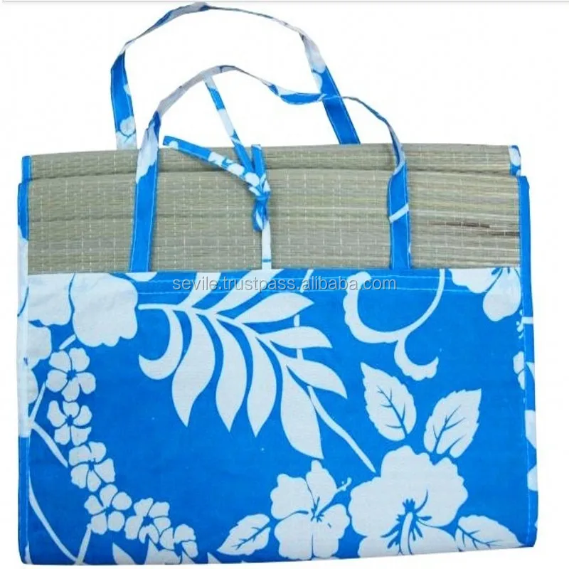 
Folding Popular Portable Natural Straw Rush Mat 