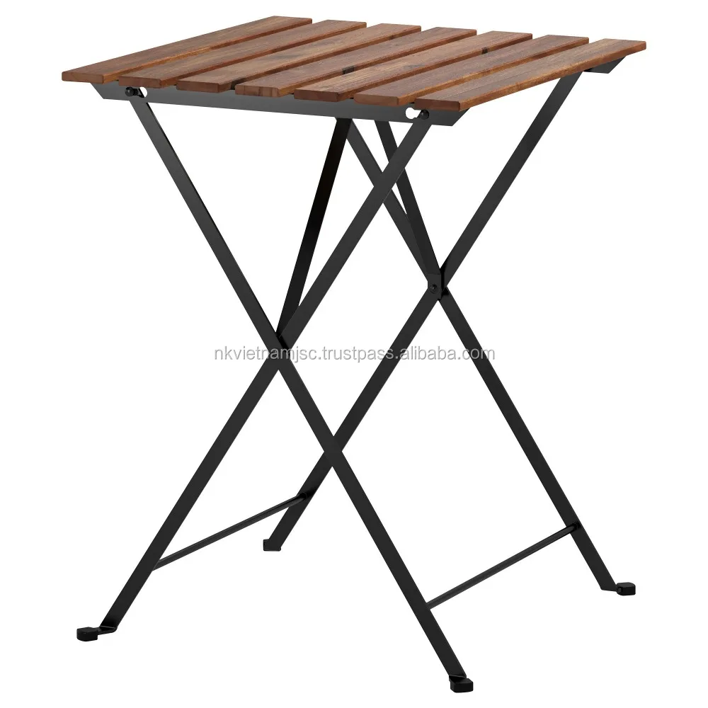 Outdoor Bistro Coffee Set: 1 Table, 2 Chairs Acacia tarno patio outdoor space balcony garden vietnam cheap price