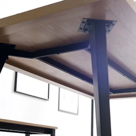 Restaurant Modern Wooden Metal Rectangular Square MDF Rustic Dining Small Large Table Set 4 6 8 seater Dining room Furniture