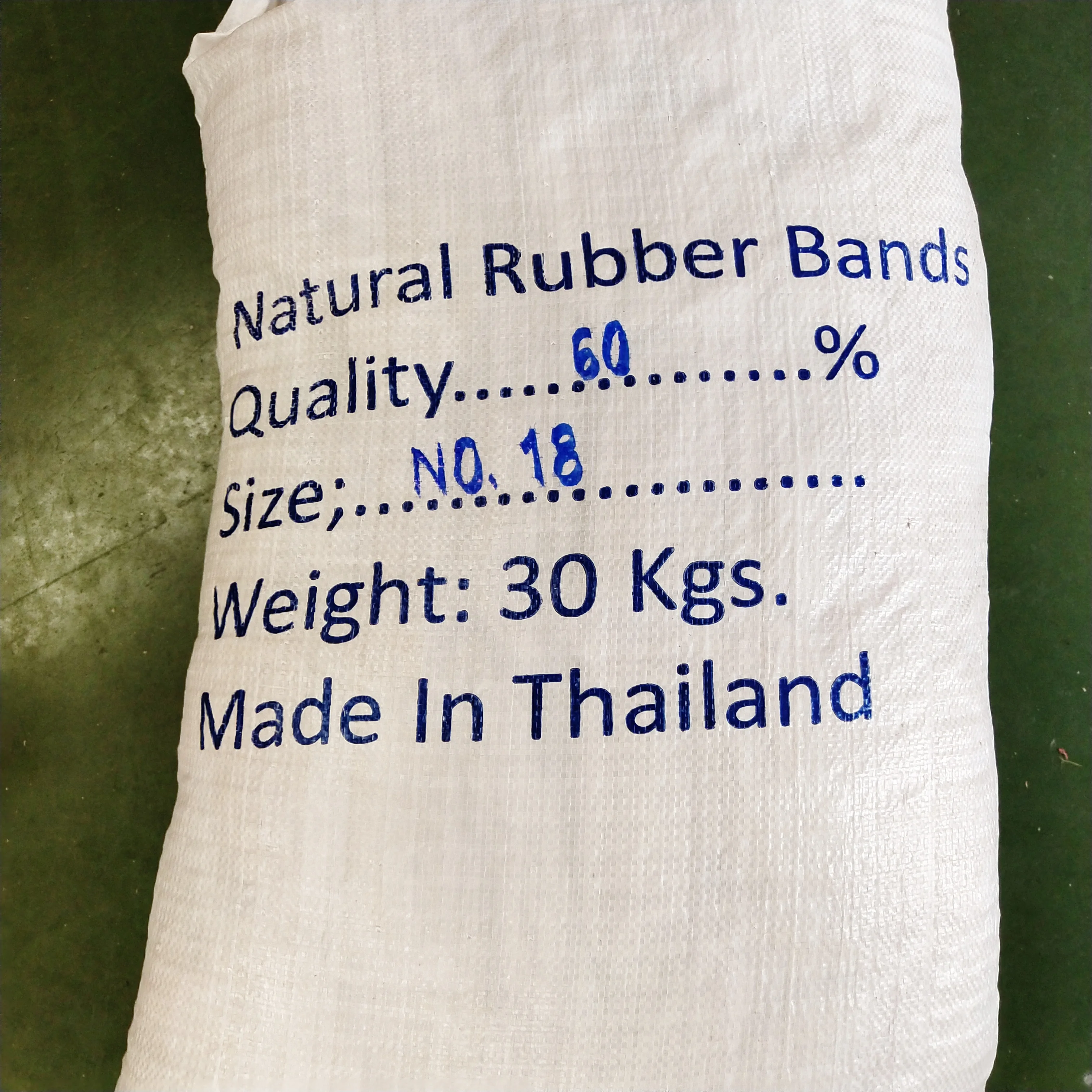 60% Crepe Natural Rubber band Thailand