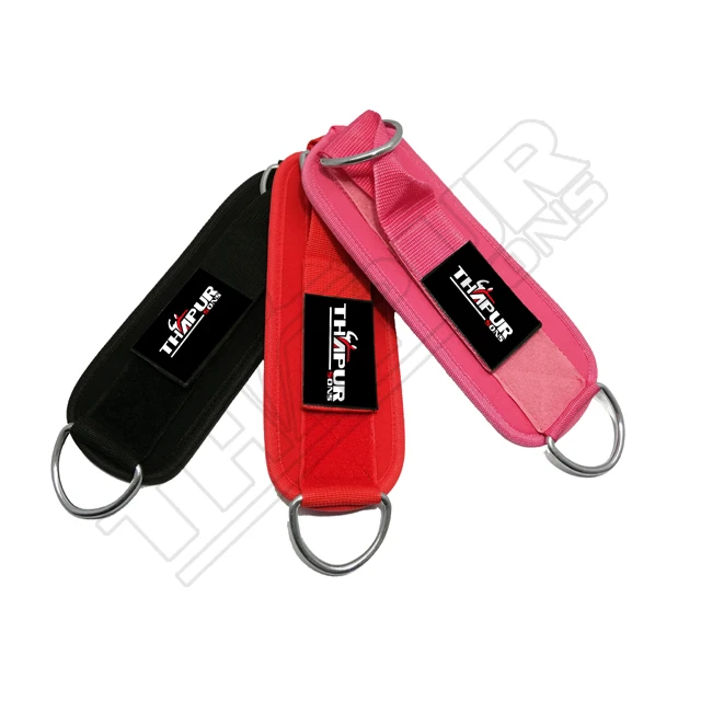 Wholesale Gym Custom printed Exercise gymnastics Ankle Straps resistance bands