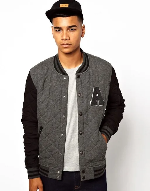 
 Мужская приталенная Молодежная стеганая куртка с принтом на заказ  