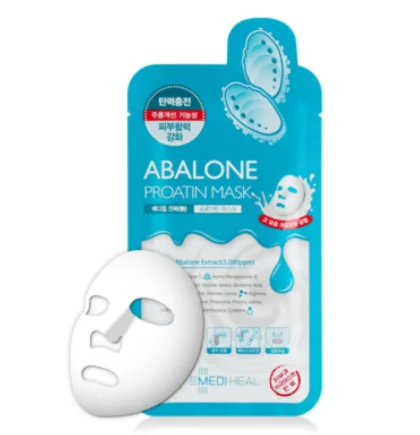 Korean cosmetic MEDIHEAL Abalone Proatin Mask 25ml (10pcs)