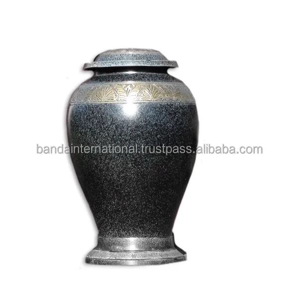 Wholesale Best Selling Metal Cremation Urns With Engraving Band Solid Low Prices Brass Large Funeral Urns Made India