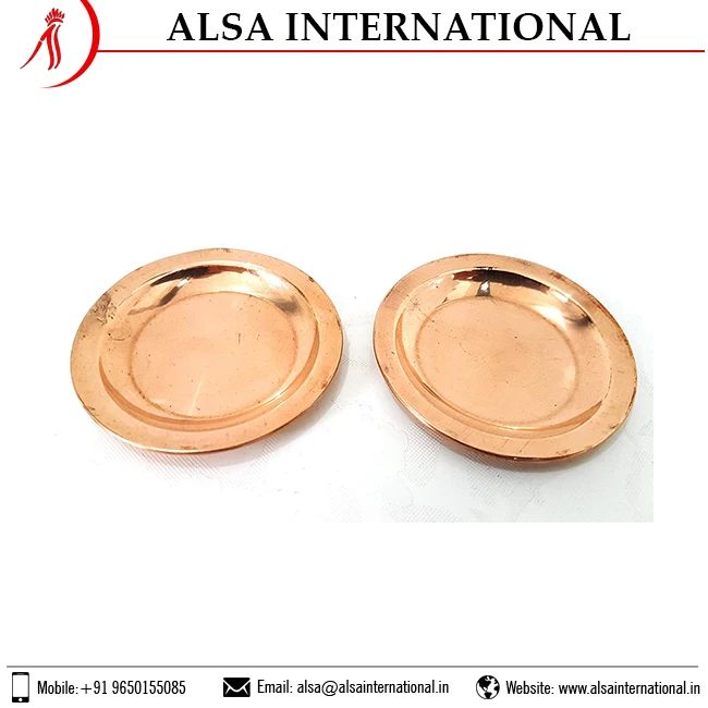 Latest Pure Antique Copper Plates in Bulk Supply Custom Design Size Vintage round Pattern Dishes Buy at Low Price Brass Material