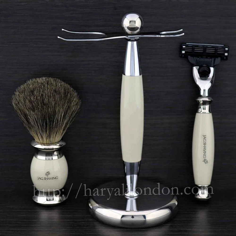  Super Badger & Triple Blades Cartridge Kit New Design Premium Shaving Set