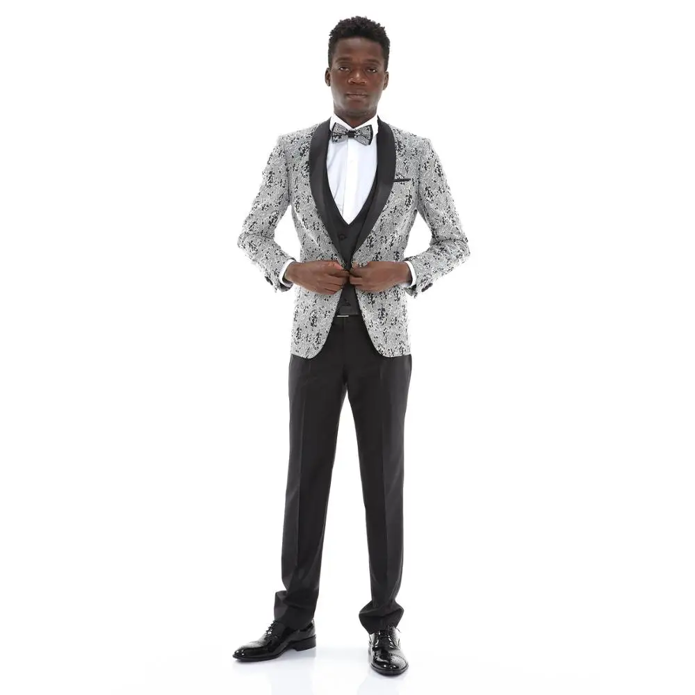 Новый модный мужской костюм-смокинг по индивидуальному заказу, оптовая продажа