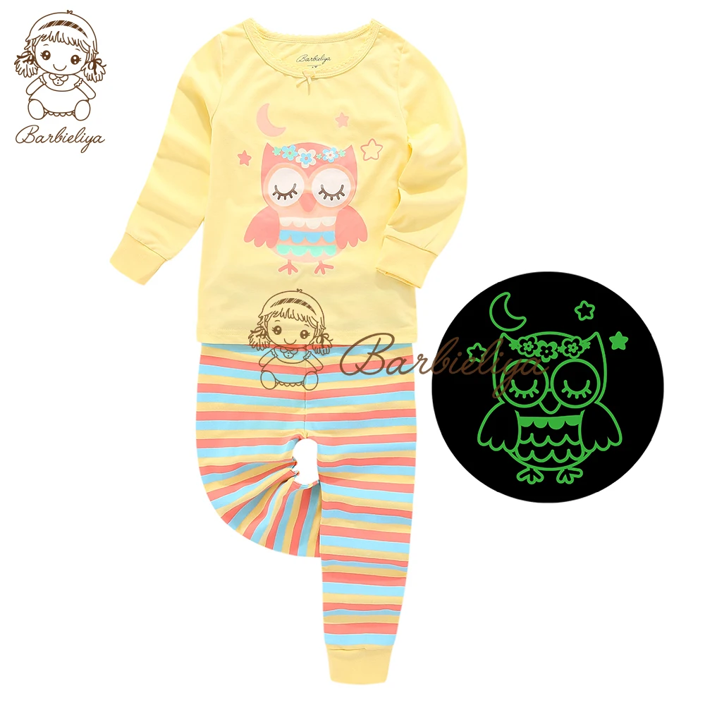 v-B0914 Children girl clothing set homewear christmas unicorn nightwear nightgown pyjamas pijamas kids pajamas