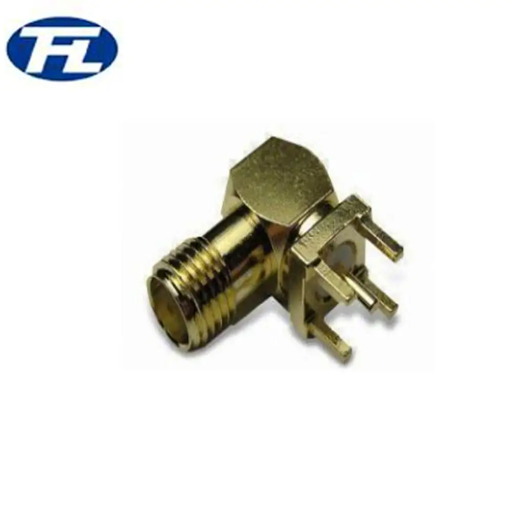 2023 Hot-sale SMA- PCB RA connector 90 degree 4 holes sma- adapoter