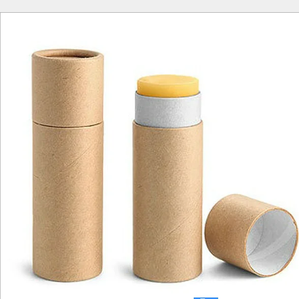 Environmentally friendly custom kraft paper empty lipstick tube