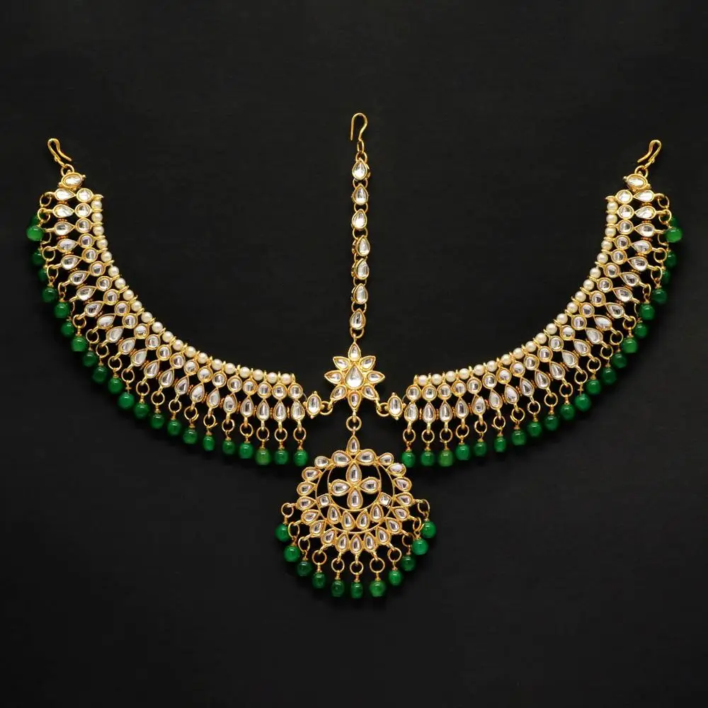 All new White Color Kundan Work Matha Patti