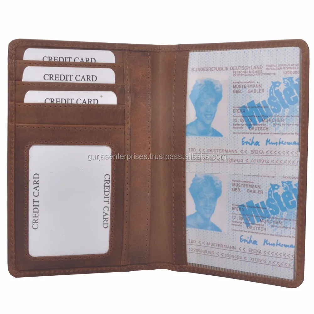 Passport RFID leather wallets FOR MEN AND WOMEN