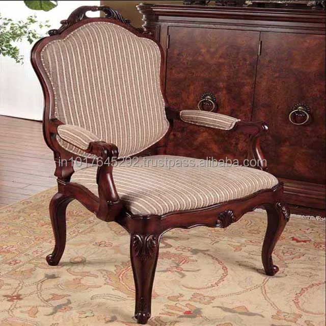 Твердый Тиковый обеденный античный резной винтажный стул Французский Стиль Луис си