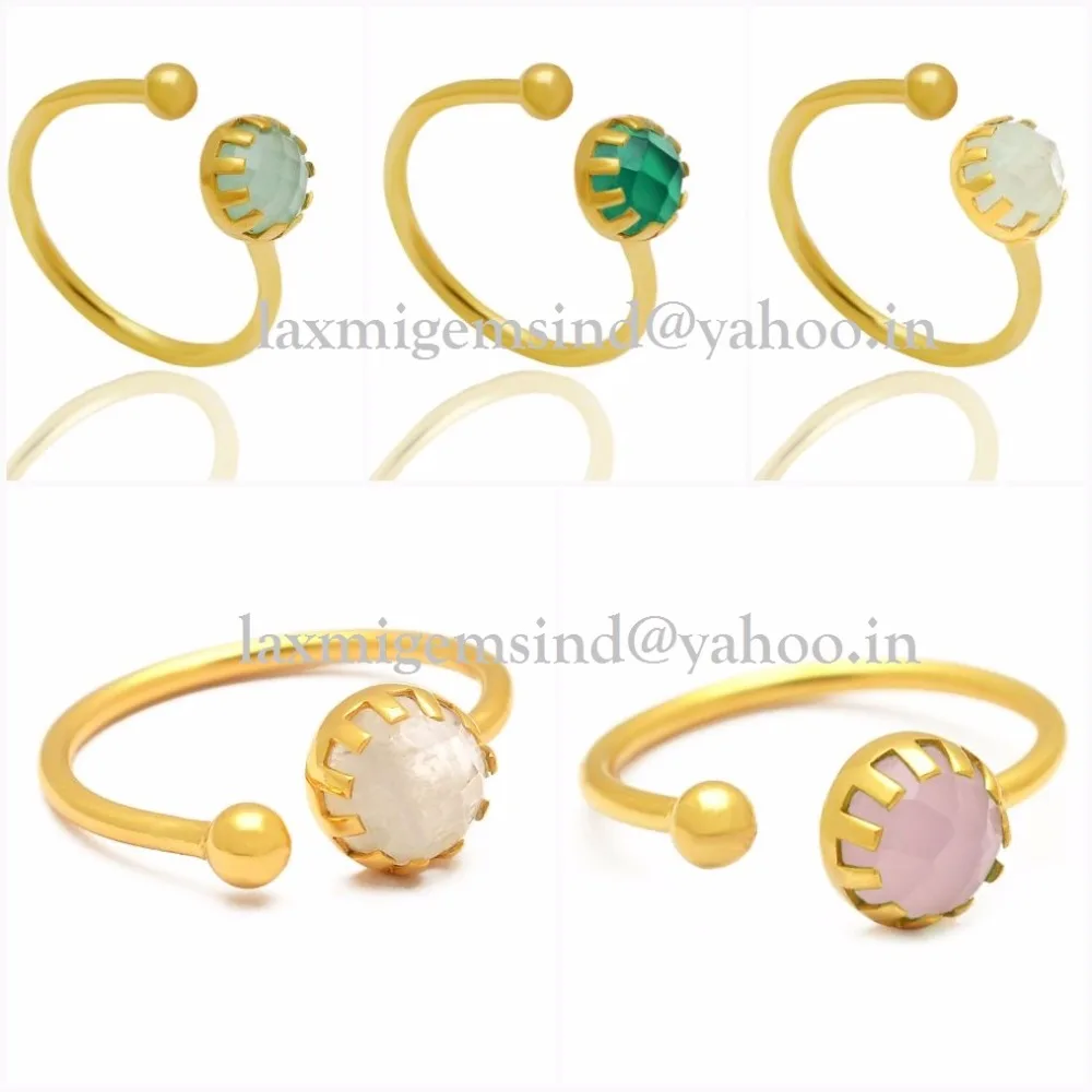 Wholesale Turquoise 5 mm gemstone 925 silver jewelry ring