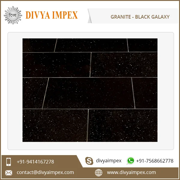  Лучший Дизайн Черный Звездный Галактический полированный гранит производитель и поставщик