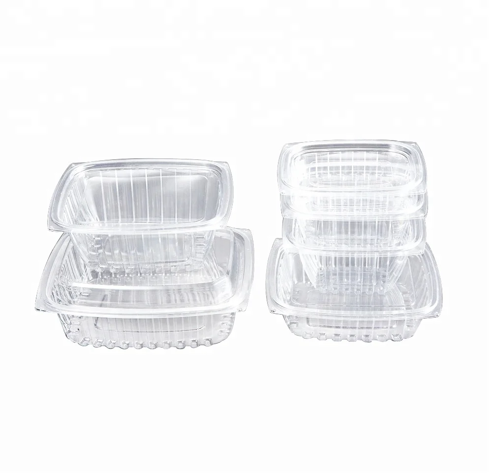 Easy Green Transparent Plastic Dry Fruit Container Packaging Disposable Vegetable Boxes With Lid