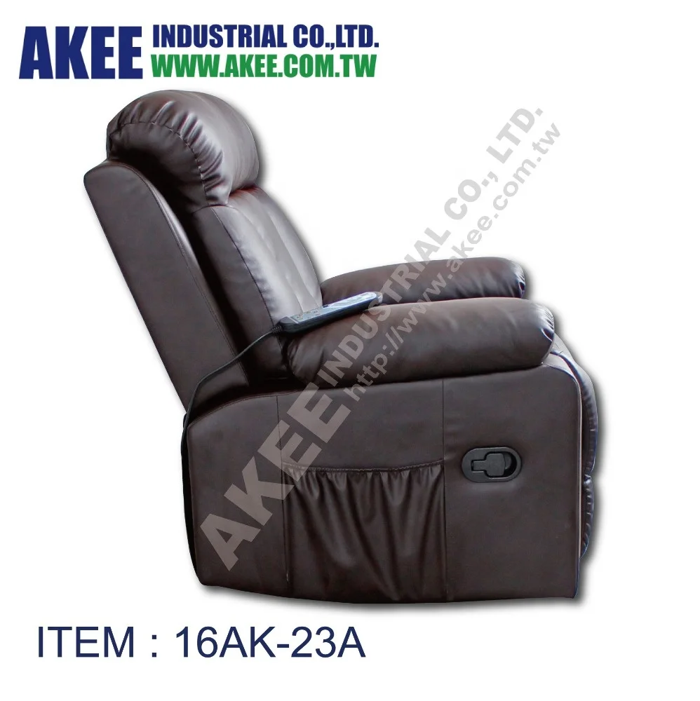 
Good Upholstered arm storage recliner massage chair for Heat USB Leather Seat Sofa Manual Recliner luxury low profile chair 