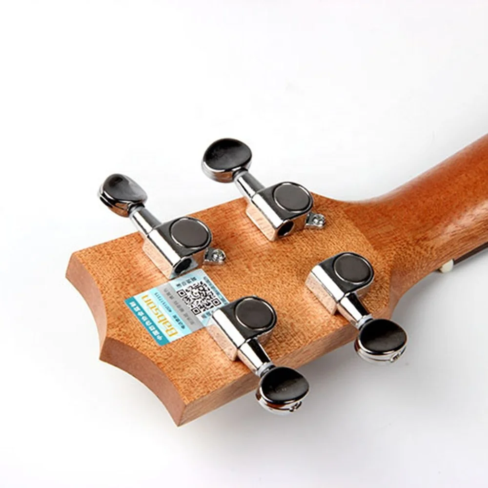 Factory direct sale OEM 24 inch Concert Spruce Top Zebrawood Back Electric Ukulele Uke Hawaii guitar with equalizer cheap price