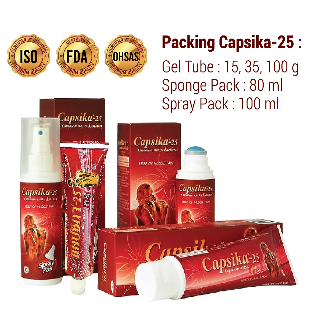 Back Pain Relief Extract from Thai Chili muscle pain relief cream for sportsman